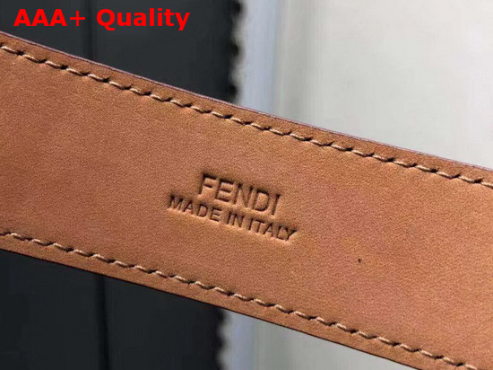 Fendi Baguette Belt in Pink Calfskin Replica