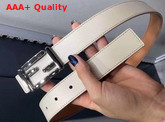 Fendi Baguette Belt in White Calfskin Replica