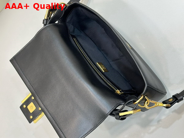 Fendi Baguette Black Nappa Leather Bag Replica