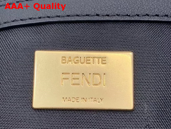 Fendi Baguette Black Velvet Bag Replica