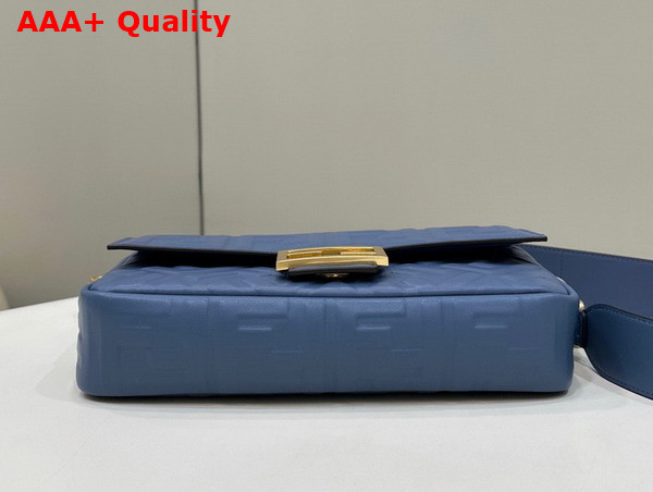 Fendi Baguette Blue Nappa Leather Bag Replica