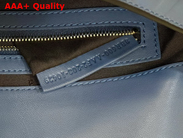 Fendi Baguette Blue Nappa Leather Bag Replica