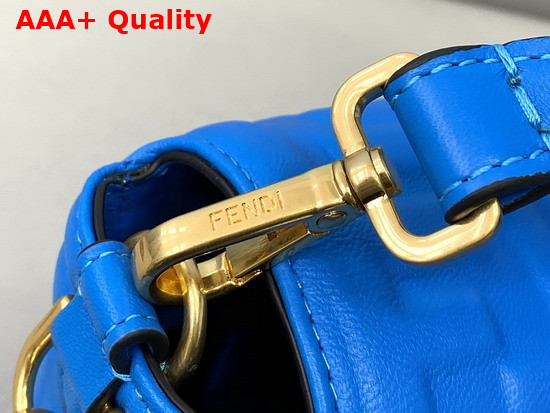 Fendi Baguette Blue Nappa Leather FF Bag Replica