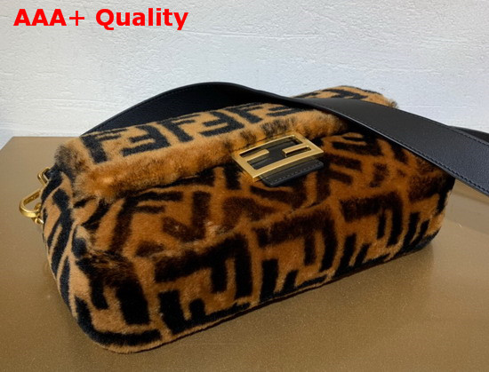 Fendi Baguette Brown Sheepskin Bag Replica