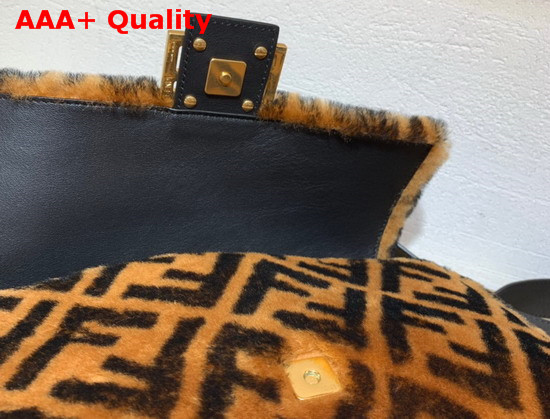 Fendi Baguette Brown Sheepskin Bag Replica