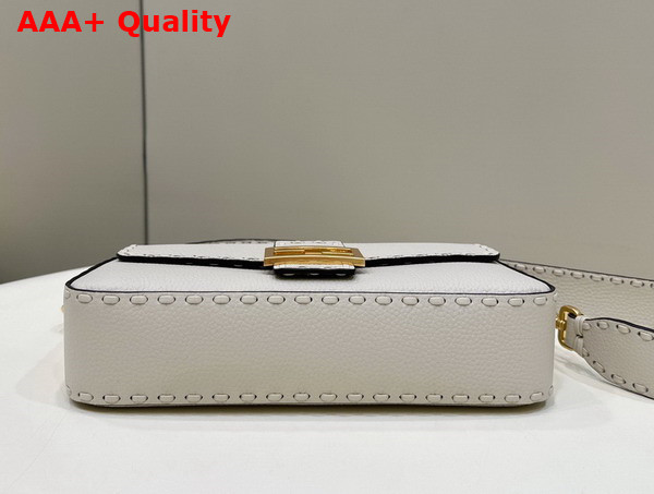 Fendi Baguette Camellia Selleria Bag with Oversize Topstitching Replica