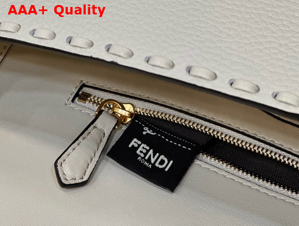 Fendi Baguette Camellia Selleria Bag with Oversize Topstitching Replica