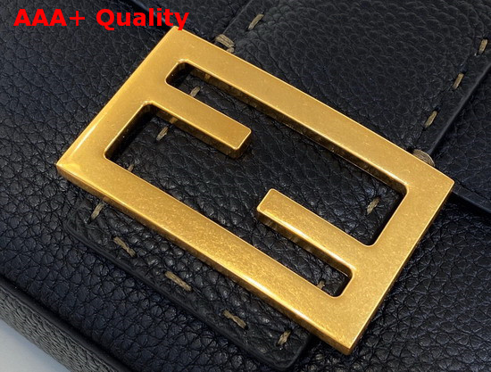 Fendi Baguette Fendi Roma Amor Leather Bag in Black Replica