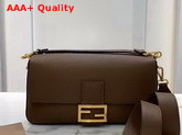 Fendi Baguette Fendi Roma Amor Leather Bag in Brown Replica