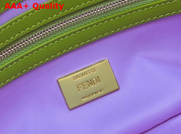 Fendi Baguette Green Sequin and Leather Bag Replica