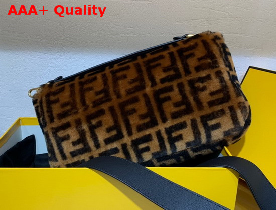 Fendi Baguette Large Brown Sheepskin Bag Replica