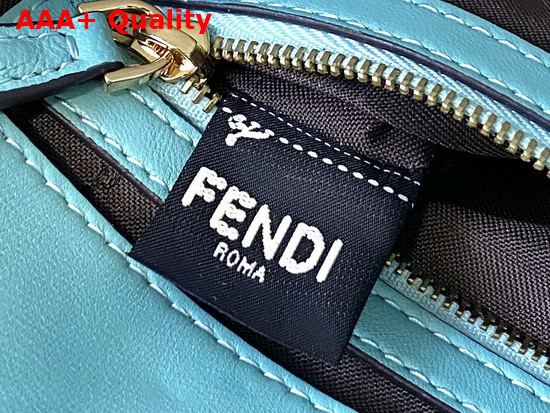 Fendi Baguette Light Blue Nappa Leather FF Bag Replica