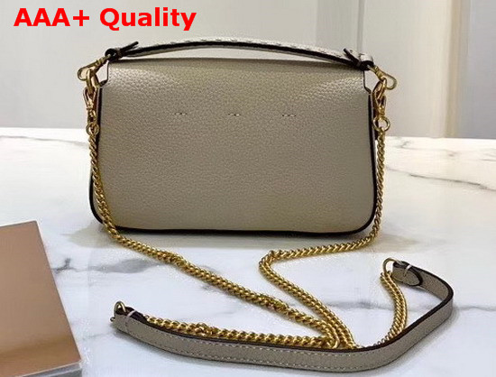 Fendi Baguette Mini Bag in Beige Romano Leather Replica