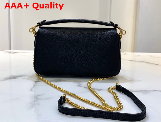 Fendi Baguette Mini Bag in Black Romano Leather Replica