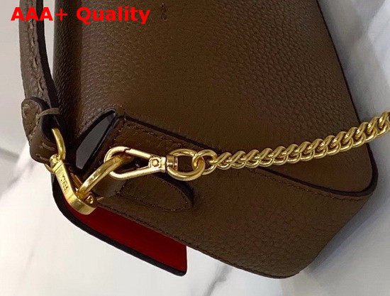 Fendi Baguette Mini Bag in Brown Romano Leather Replica