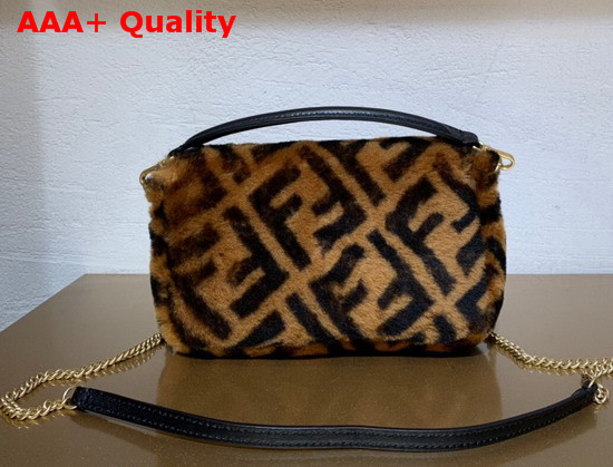 Fendi Baguette Mini Brown Sheepskin Bag Replica