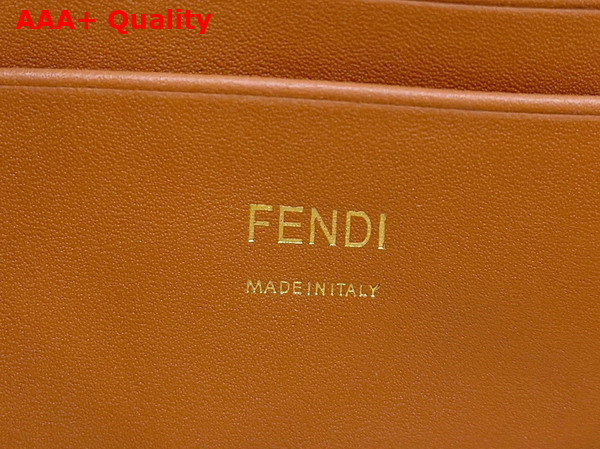 Fendi Baguette Mini Natural Straw Bag with FF Embroidery Beige Replica