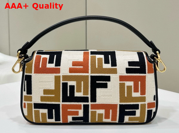 Fendi Baguette Multicolor Canvas with FF Embroidery Replica