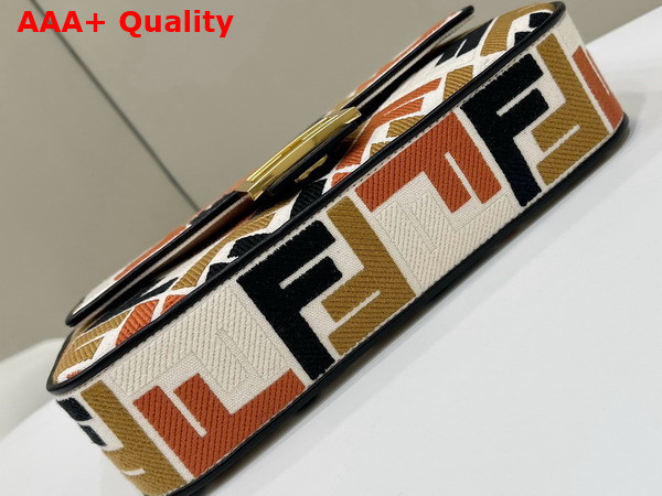 Fendi Baguette Multicolor Canvas with FF Embroidery Replica