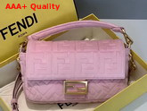 Fendi Baguette Pink Velvet Bag Replica