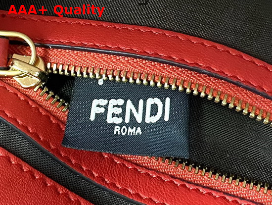 Fendi Baguette Red Nappa Leather FF Bag Replica