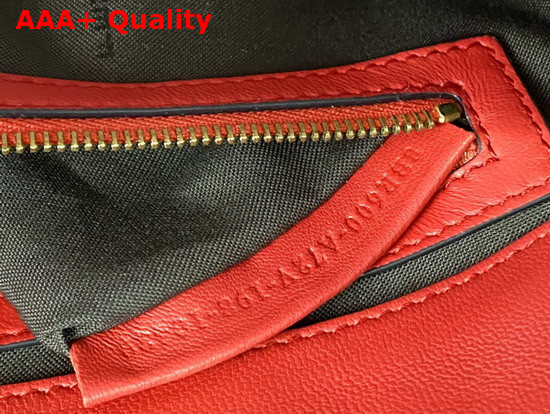 Fendi Baguette Red Nappa Leather FF Bag Replica