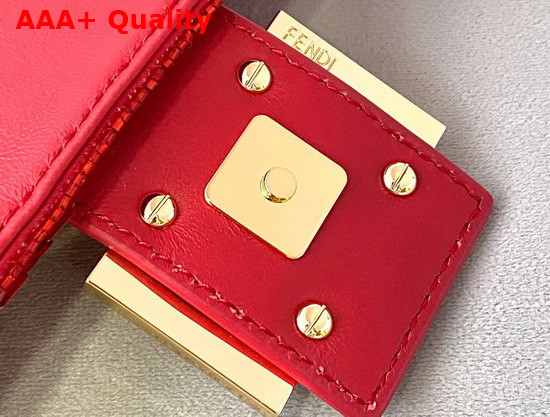 Fendi Baguette Red Sequined Bag Replica