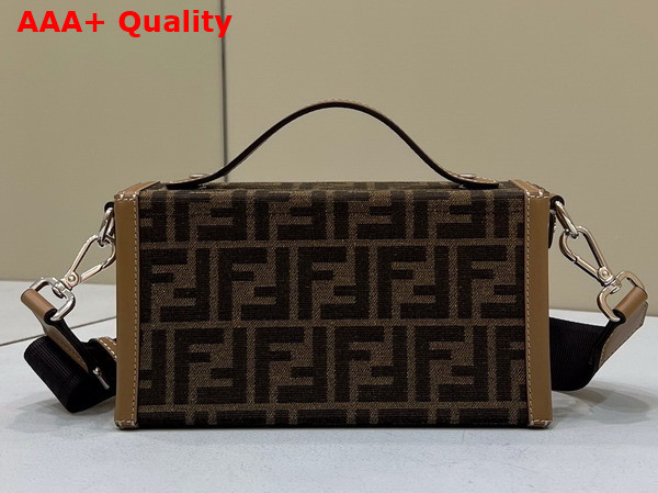 Fendi Baguette Soft Trunk Brown FF Fabric Bag Replica