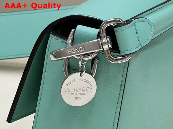 Fenid Baguette Tiffany Blue Leather Bag Replica