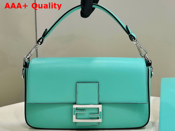 Fenid Baguette Tiffany Blue Leather Bag Replica