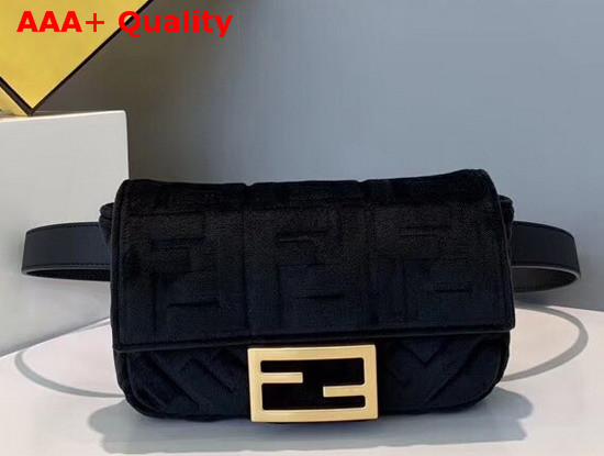 Fendi Belt Bag Black Velvet Mini Bag Replica