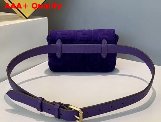 Fendi Belt Bag Blue Velvet Mini Bag Replica