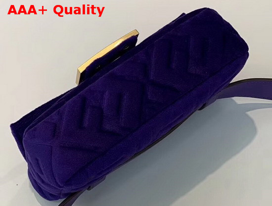 Fendi Belt Bag Blue Velvet Mini Bag Replica