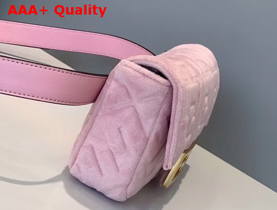 Fendi Belt Bag Pink Velvet Mini Bag Replica