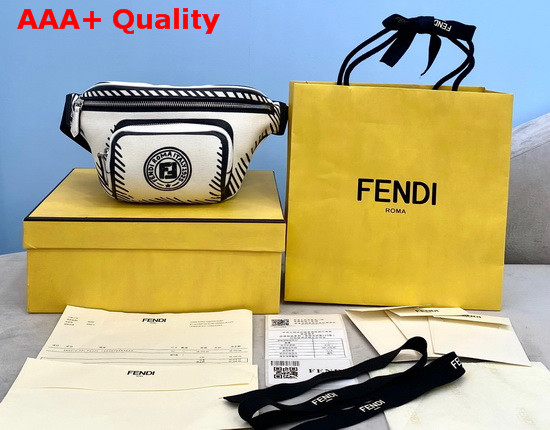 Fendi Belt Bag White Canvas Belt Bag Replica