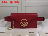 Fendi Belt Bag in Red Leather with New Fendi Logo Clasp Replica