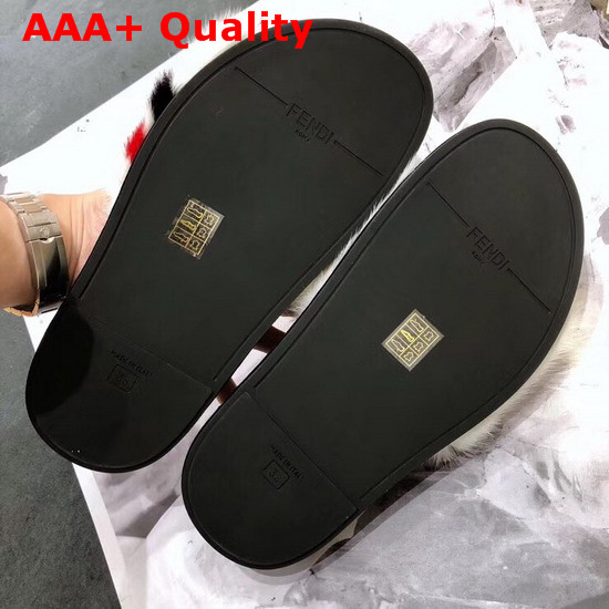 Fendi Black Mink Slides Replica