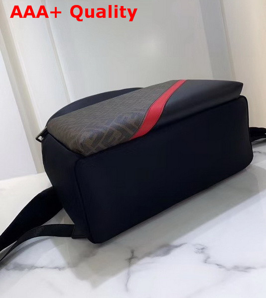 Fendi Black Nylon and Canvas Backpack for Men Replica