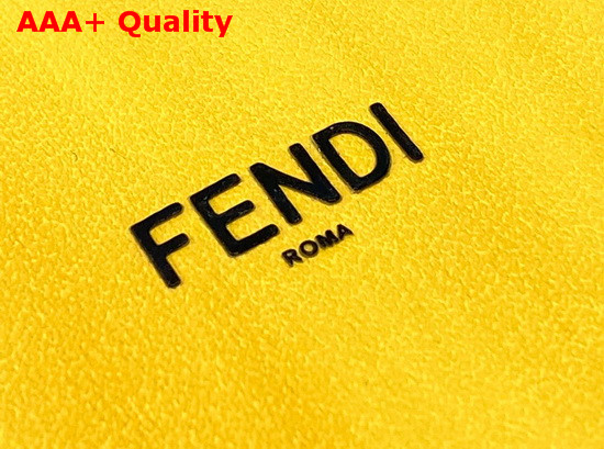 Fendi Box Key Charm Yellow Leather Key Ring Replica