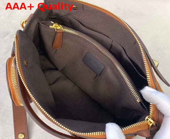 Fendi By The Way Medium Brown Suede Leather Boston Bag Replica