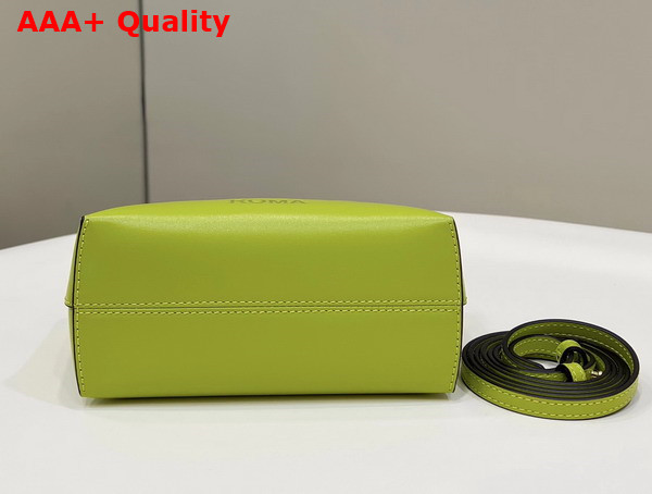 Fendi By The Way Mini Acid Green Leather Small Boston Bag Replica