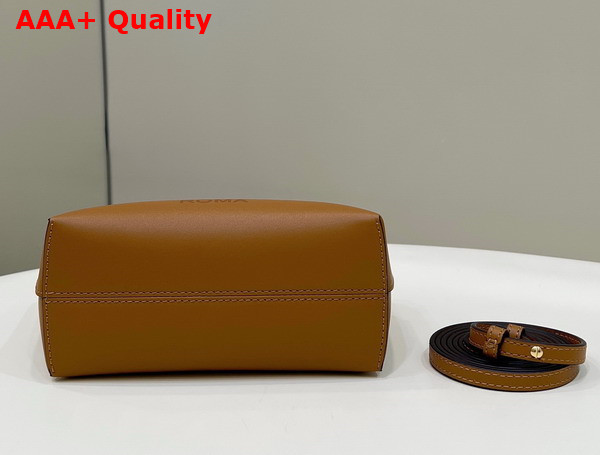 Fendi By The Way Mini Small Brown Leather Boston Bag Replica