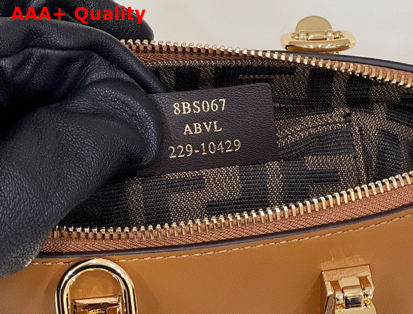 Fendi By The Way Mini Small Brown Leather Boston Bag Replica