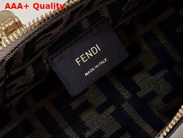 Fendi By the Way Mini Dove Gray Leather Small Boston Bag Replica