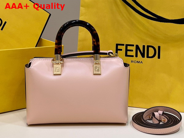 Fendi By the Way Mini Light Pink Leather Small Boston Bag Replica