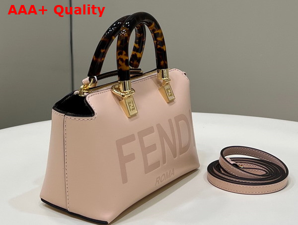 Fendi By the Way Mini Light Pink Leather Small Boston Bag Replica