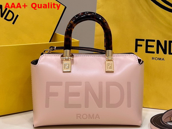 Fendi By the Way Mini Light Pink Leather Small Boston Bag Replica