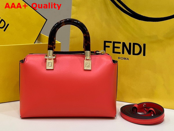 Fendi By the Way Mini Red Leather Small Boston Bag Replica