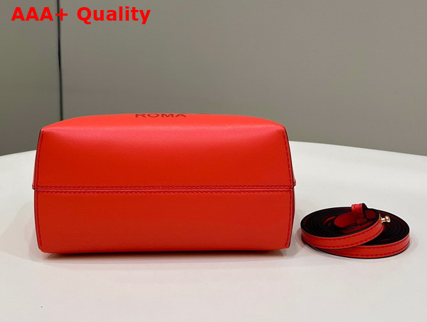 Fendi By the Way Mini Red Leather Small Boston Bag Replica