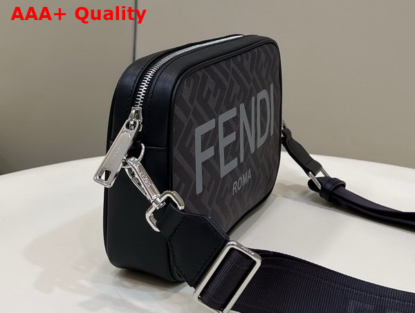 Fendi Camera Case Black FF Fabric Bag Replica